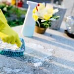 Cleaning- White glove granite marker cleaning